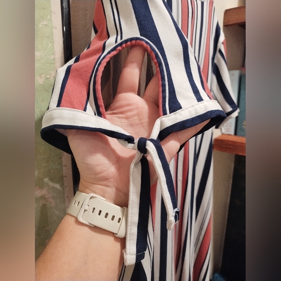 Vibe Sportswear Striped Dress - Women's Size 2X - Picture 3 of 4